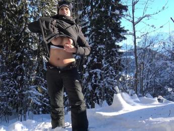 Молодежная публичная вспышка в сноуборде в горах - Flash A La Neige VicAlouqua